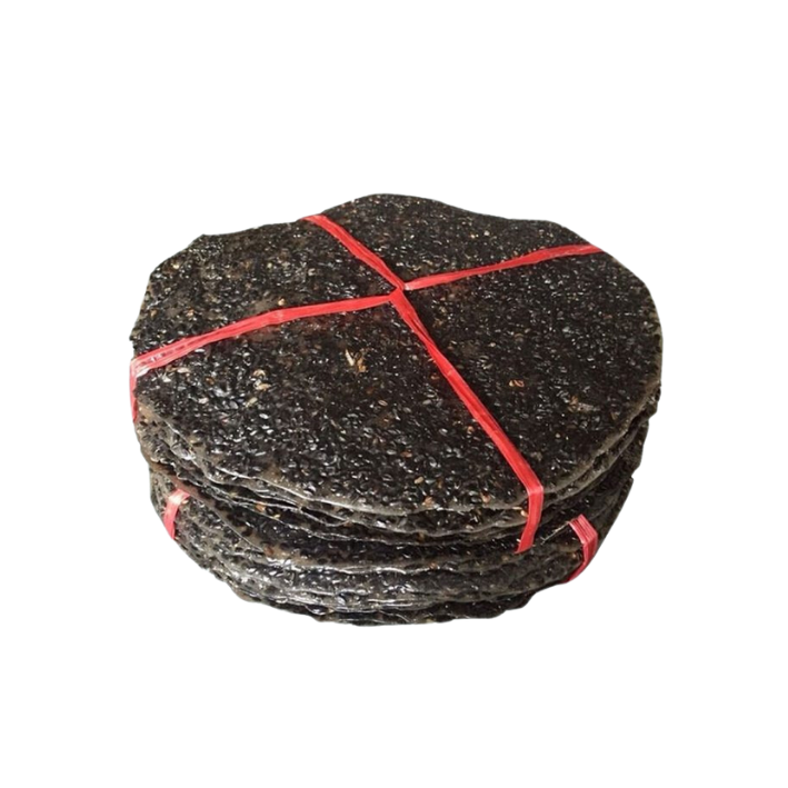 Bánh đa vừng đen chưa nướng